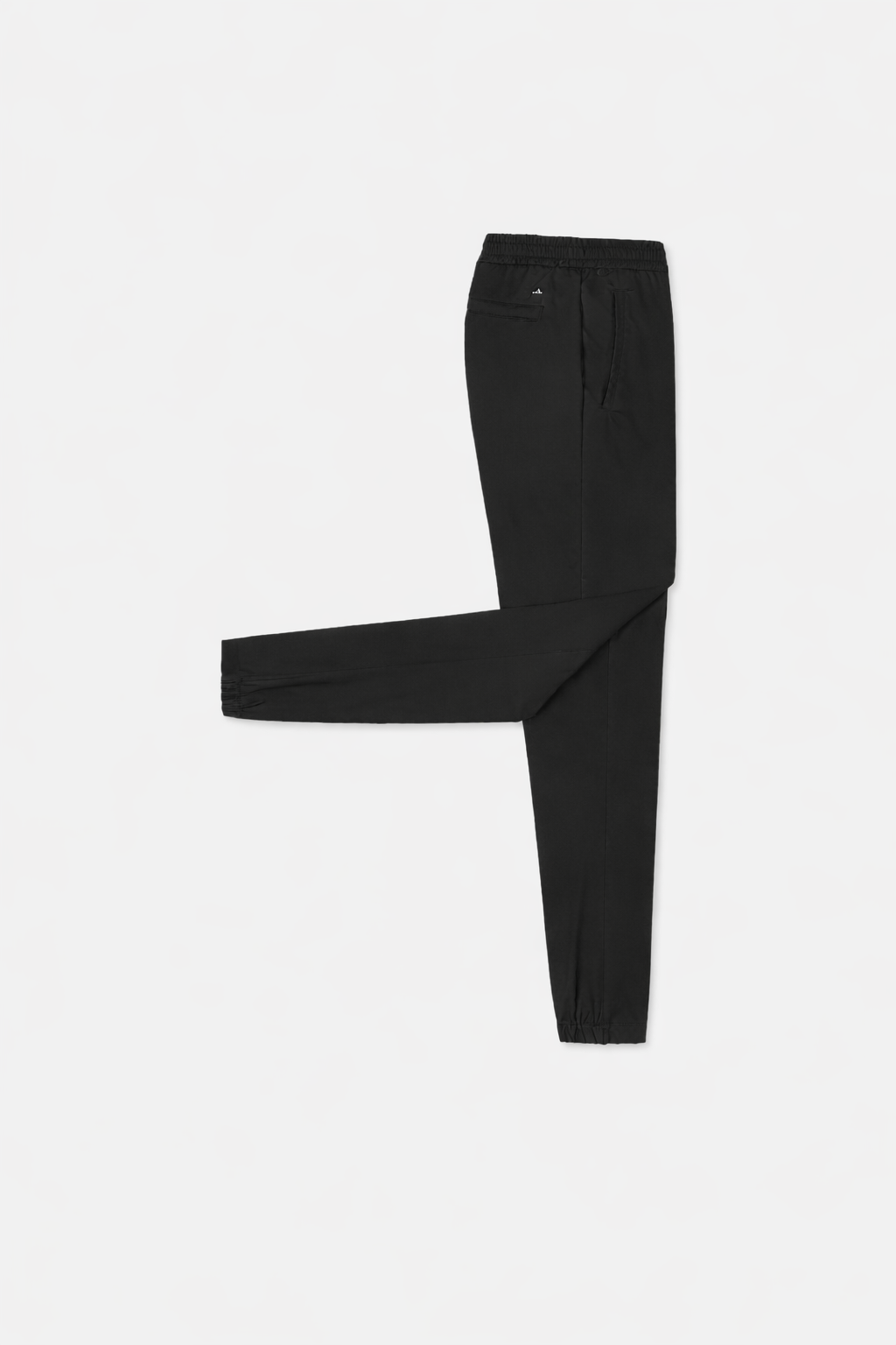 Harper Stretch Wool Comfort Trousers Pure Black- Hombre Amsterdam