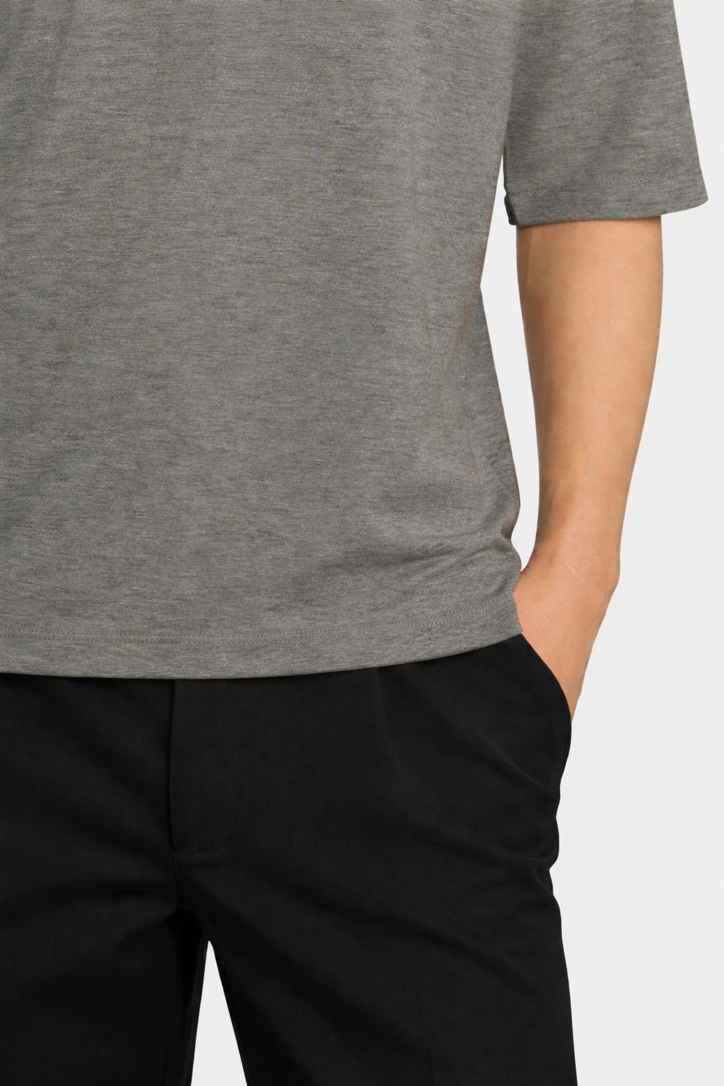 Feoras Jersey T-Shirt Silver Melange- Hombre Amsterdam