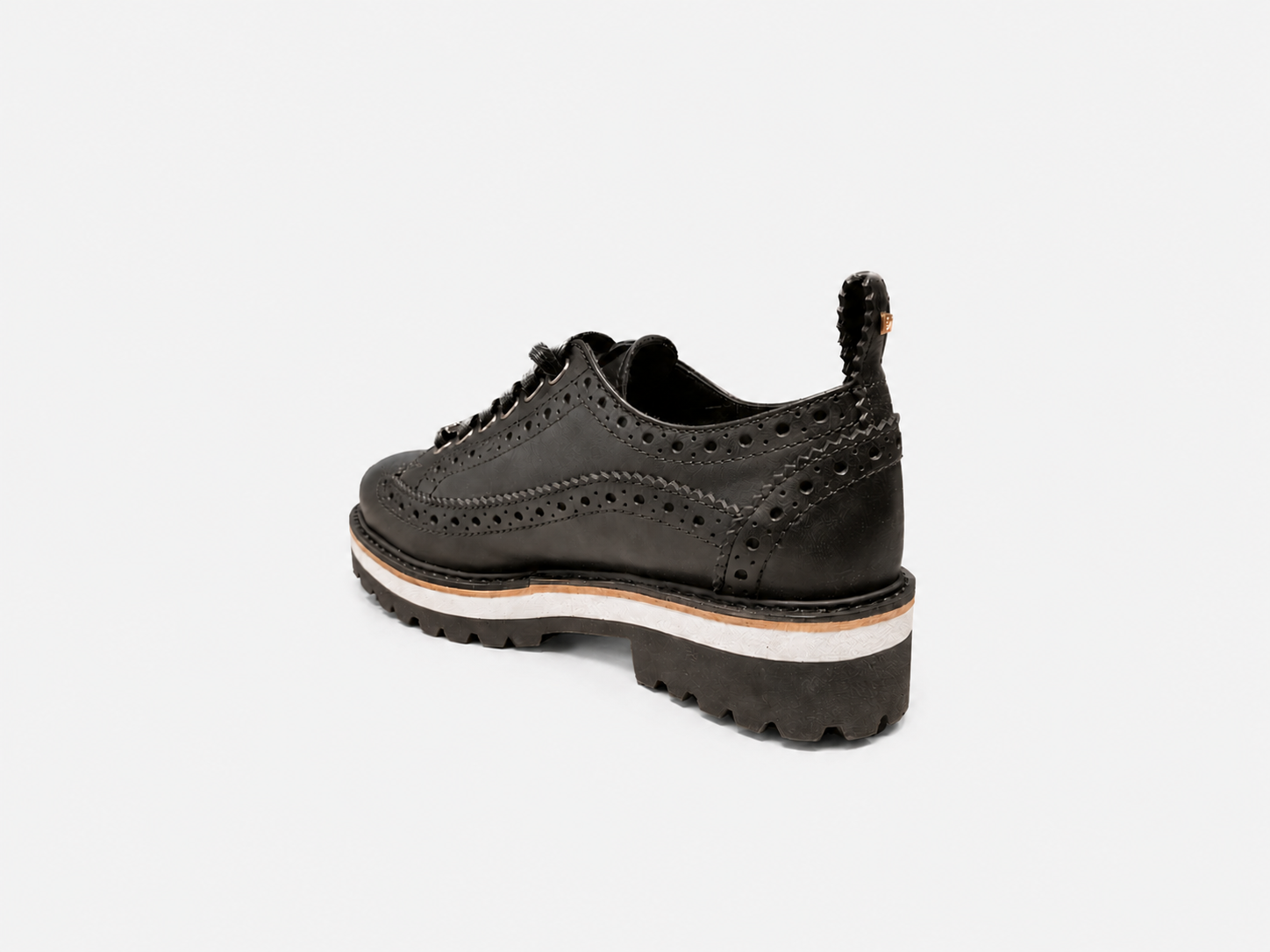 Black Leather Broques Kids- Hombre Amsterdam