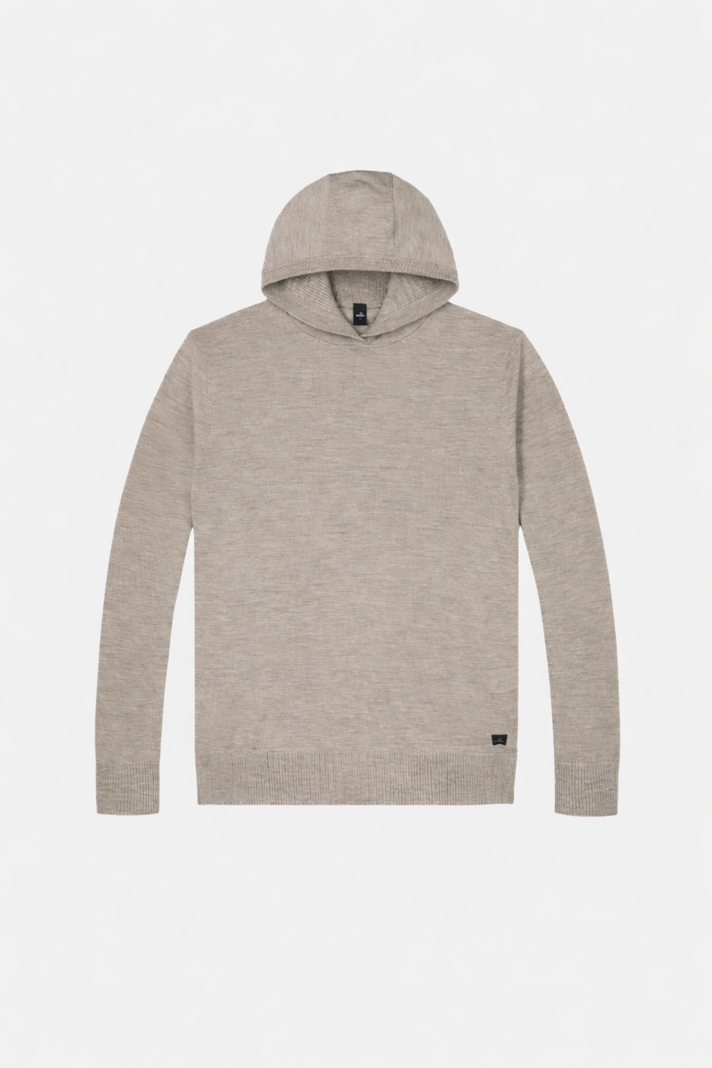 Howell Knitted Hooded Pullover Light Taupe- Hombre Amsterdam