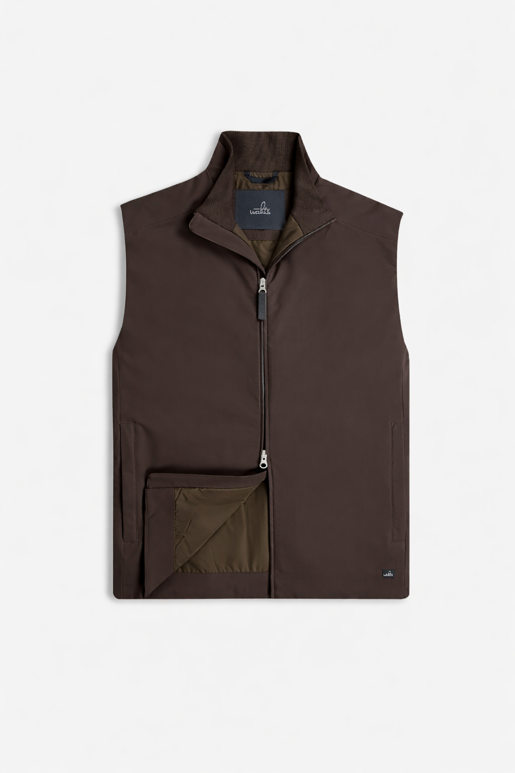 Kendrick Tech Stretch Vest Dark Brown- Hombre Amsterdam