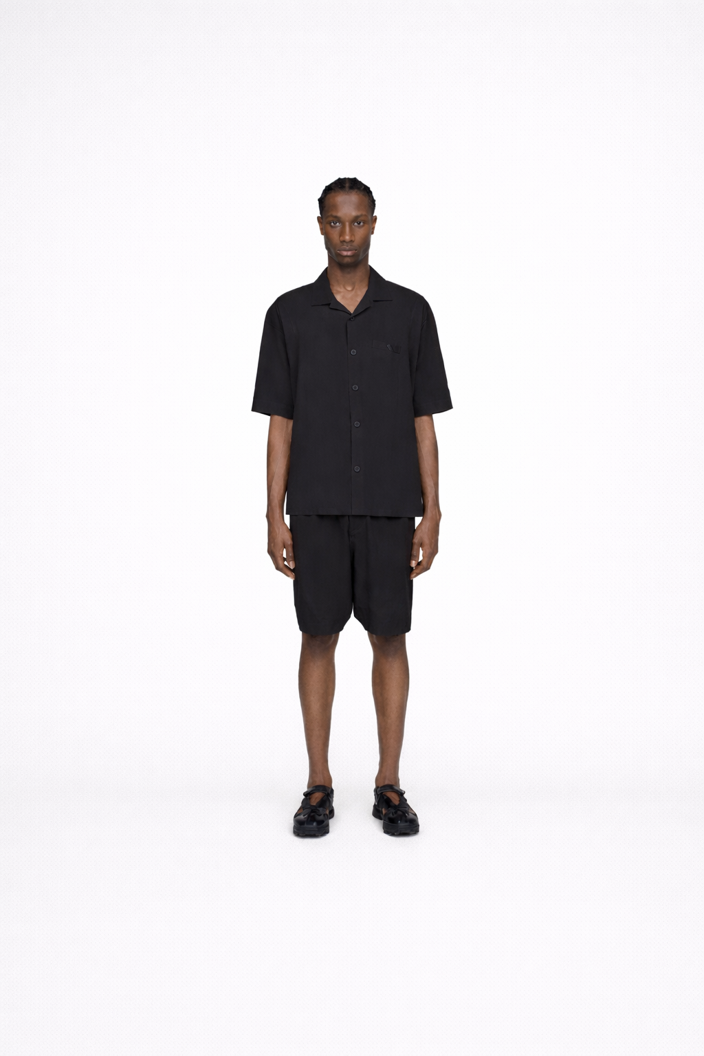 Ultralight Woven Shorts Black- Hombre Amsterdam