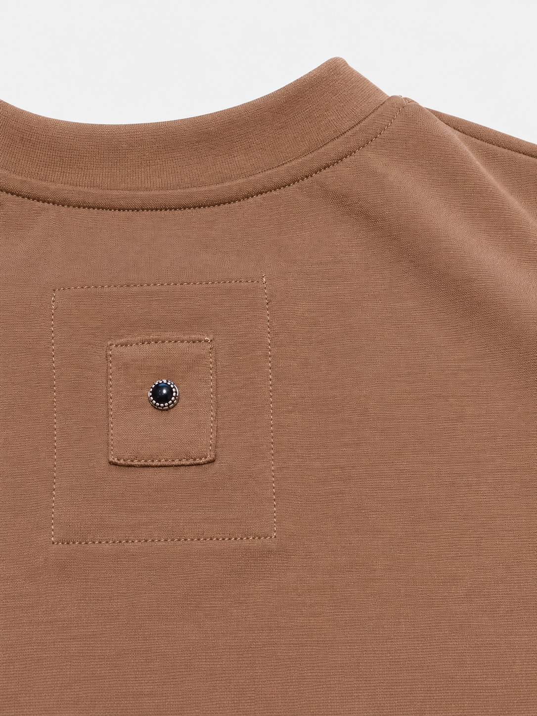 Boxy Fit T-Shirt Short Sleeves Taupe- Hombre Amsterdam