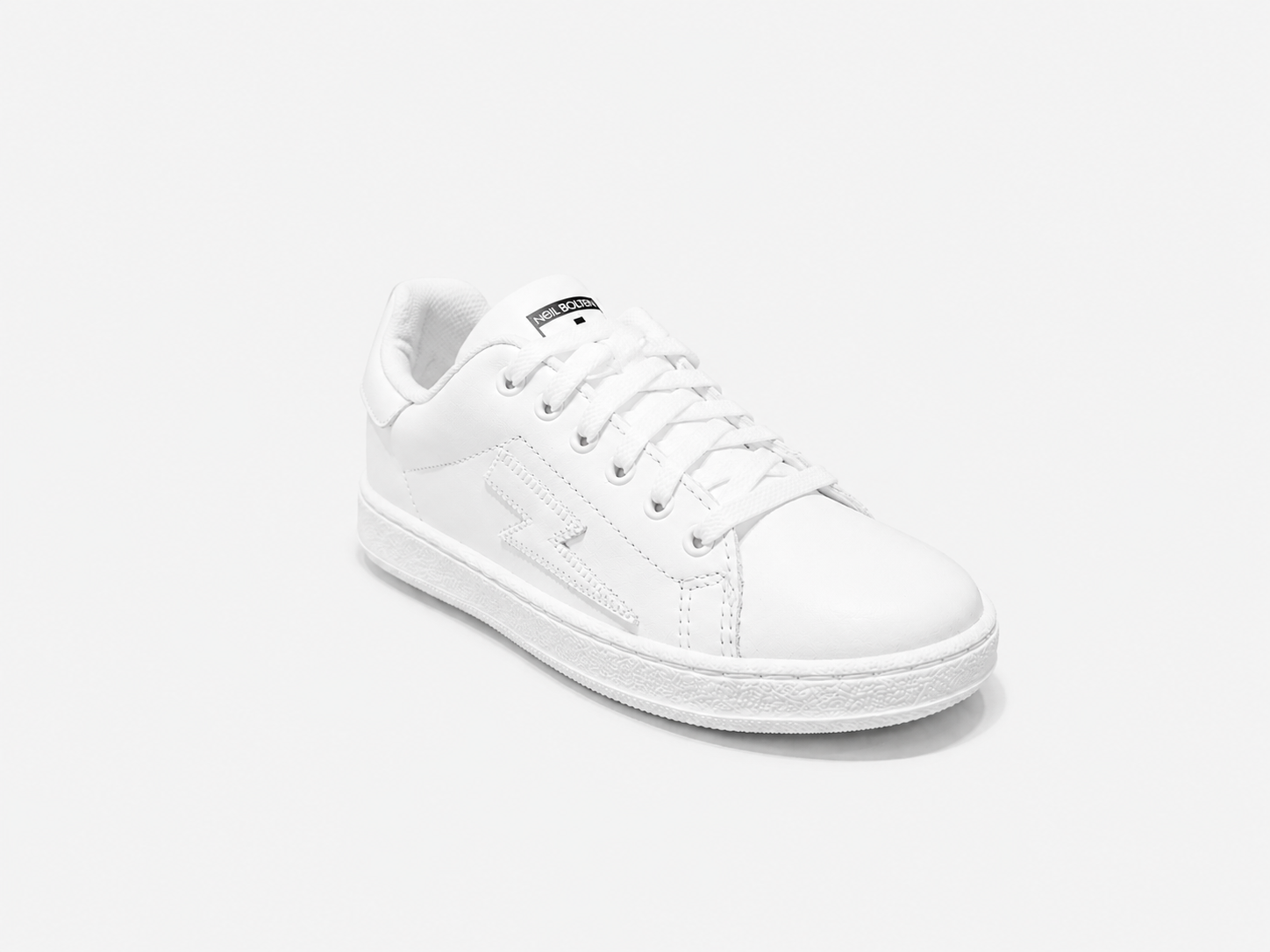 White Leather Kids Sneakers- Hombre Amsterdam