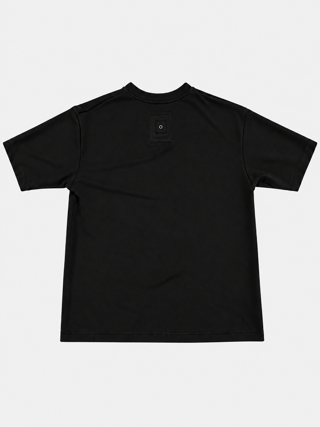 Boxy Fit Black T-Shirt Short Sleeves- Hombre Amsterdam