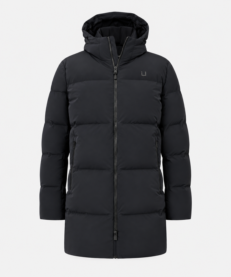 Titan Premium Goose Down Parka Black- Hombre Amsterdam