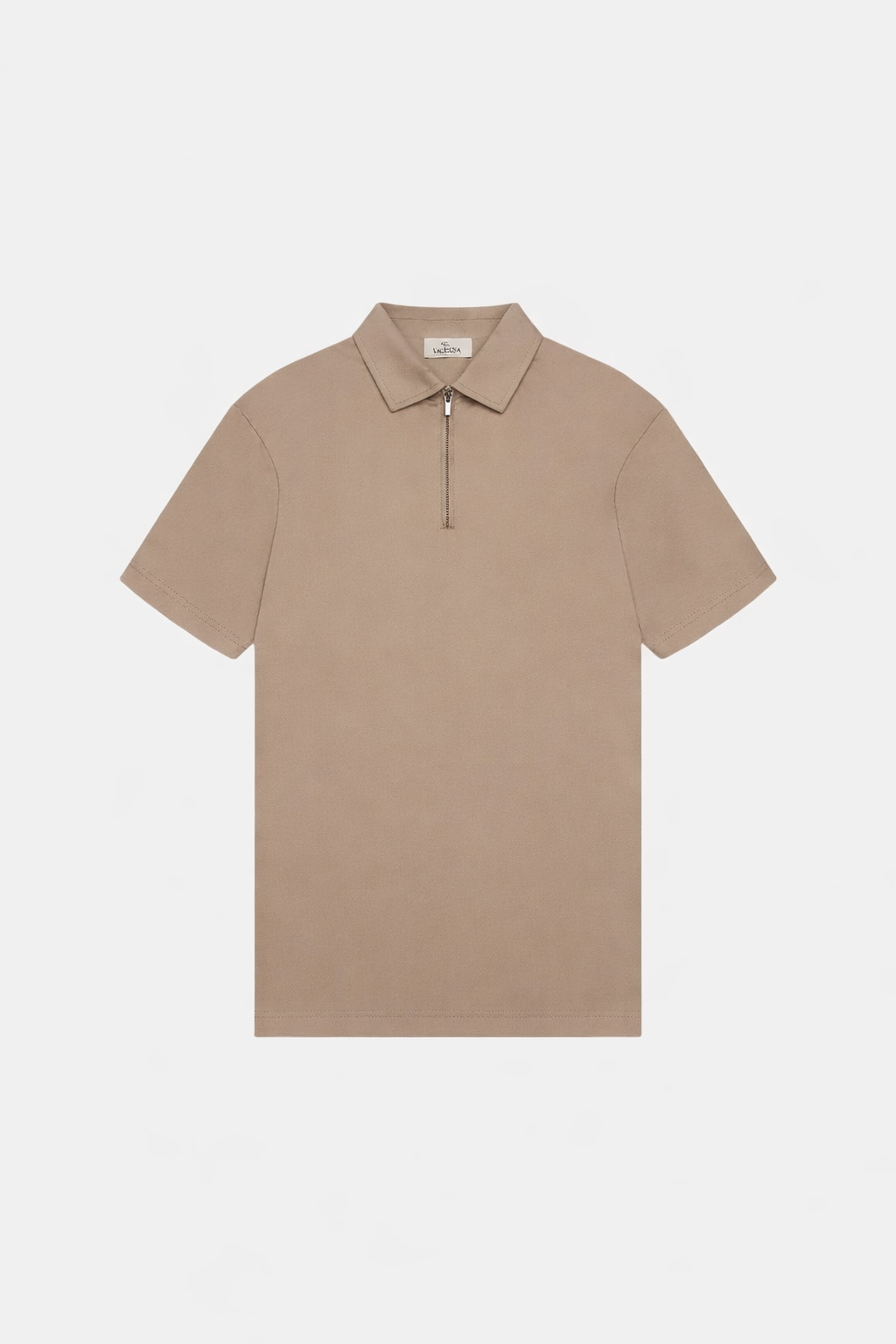 Supima Zip Collar Lead Grey- Hombre Amsterdam