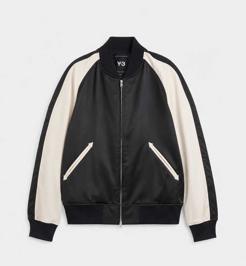 Liquid Logo Satin Souvenir Jacket- Hombre Amsterdam