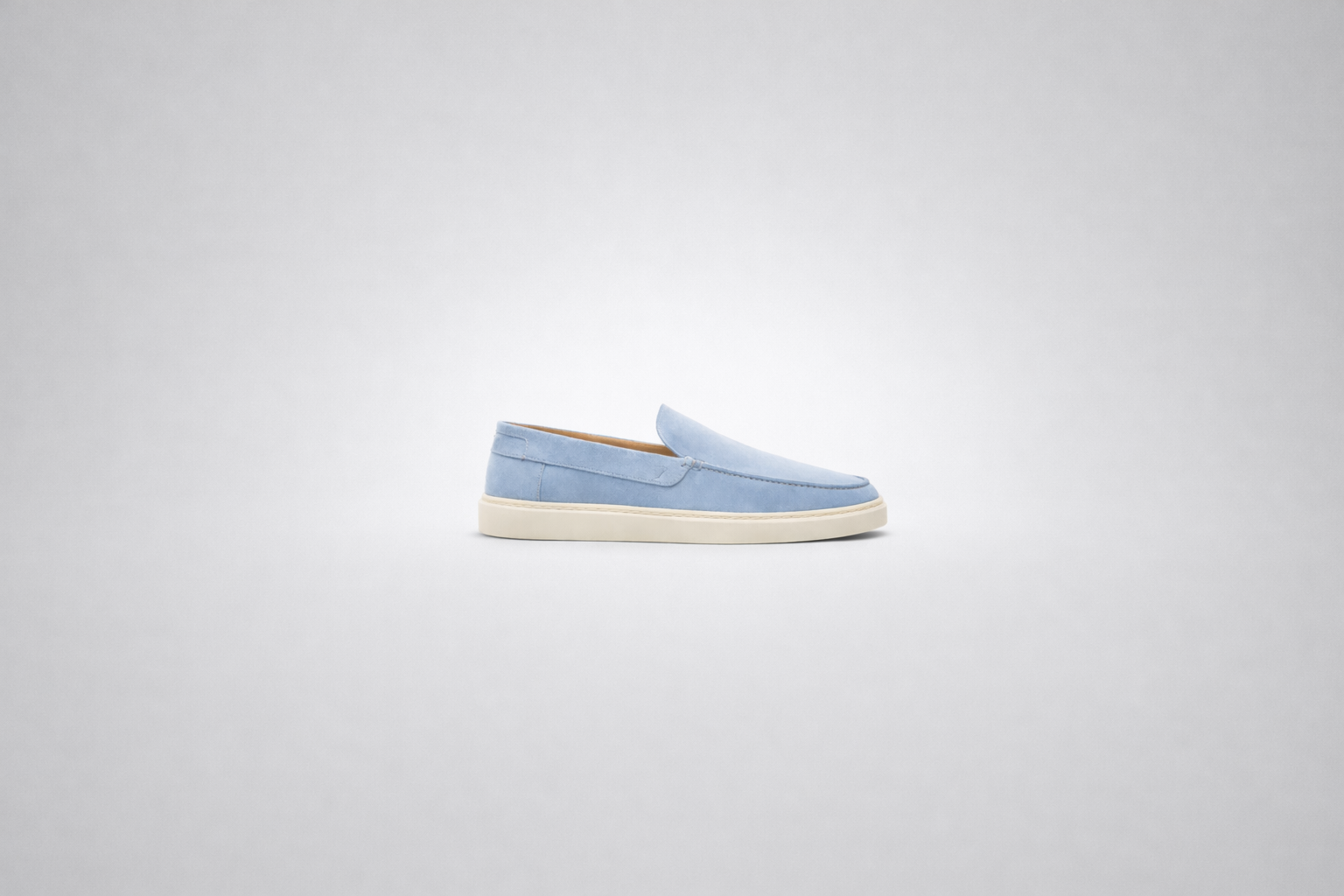 posa suede loafer blue lagoon