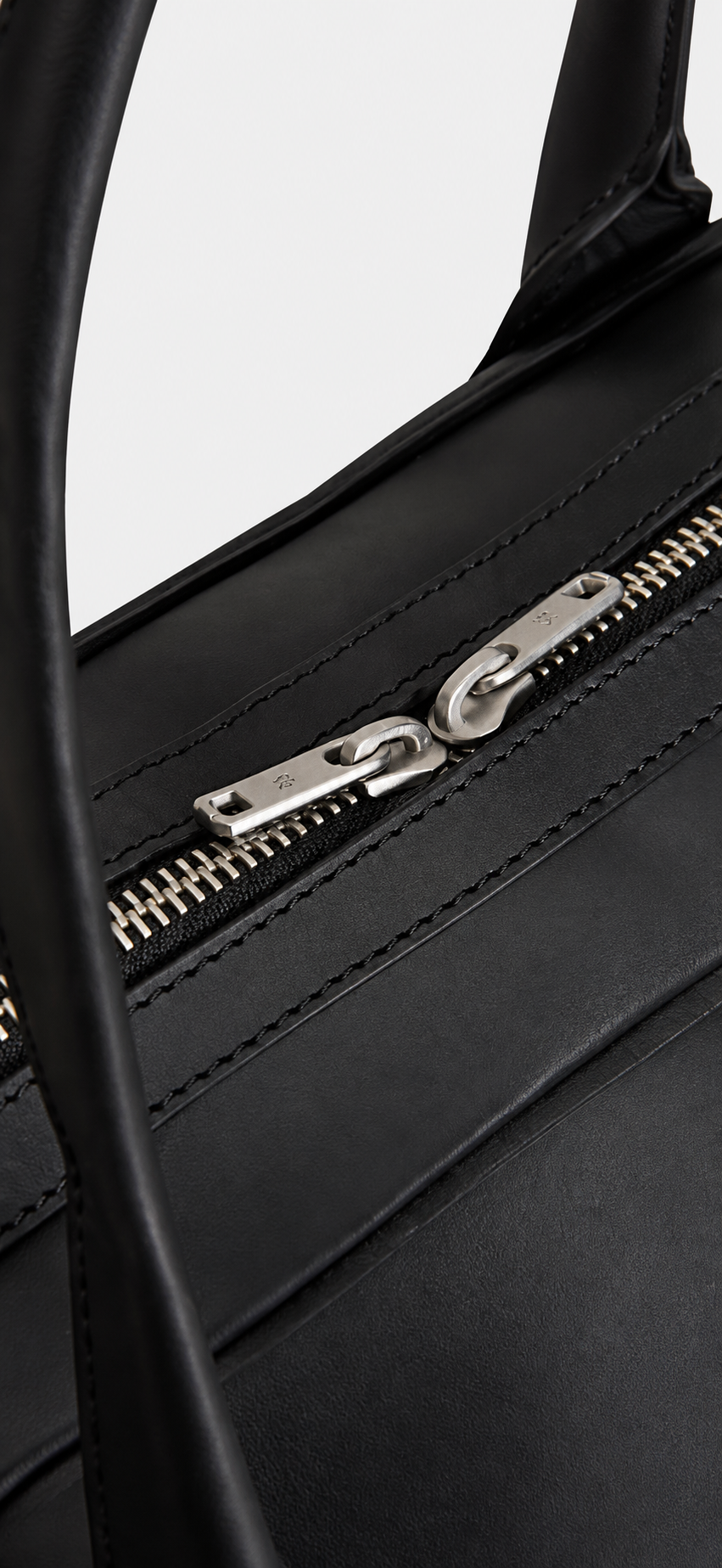 Leather Airliner Bag Black- Hombre Amsterdam