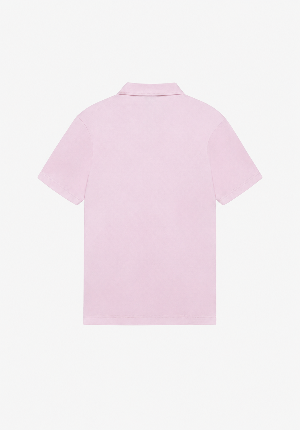 Supima Cotton Zip Polo Rose- Hombre Amsterdam