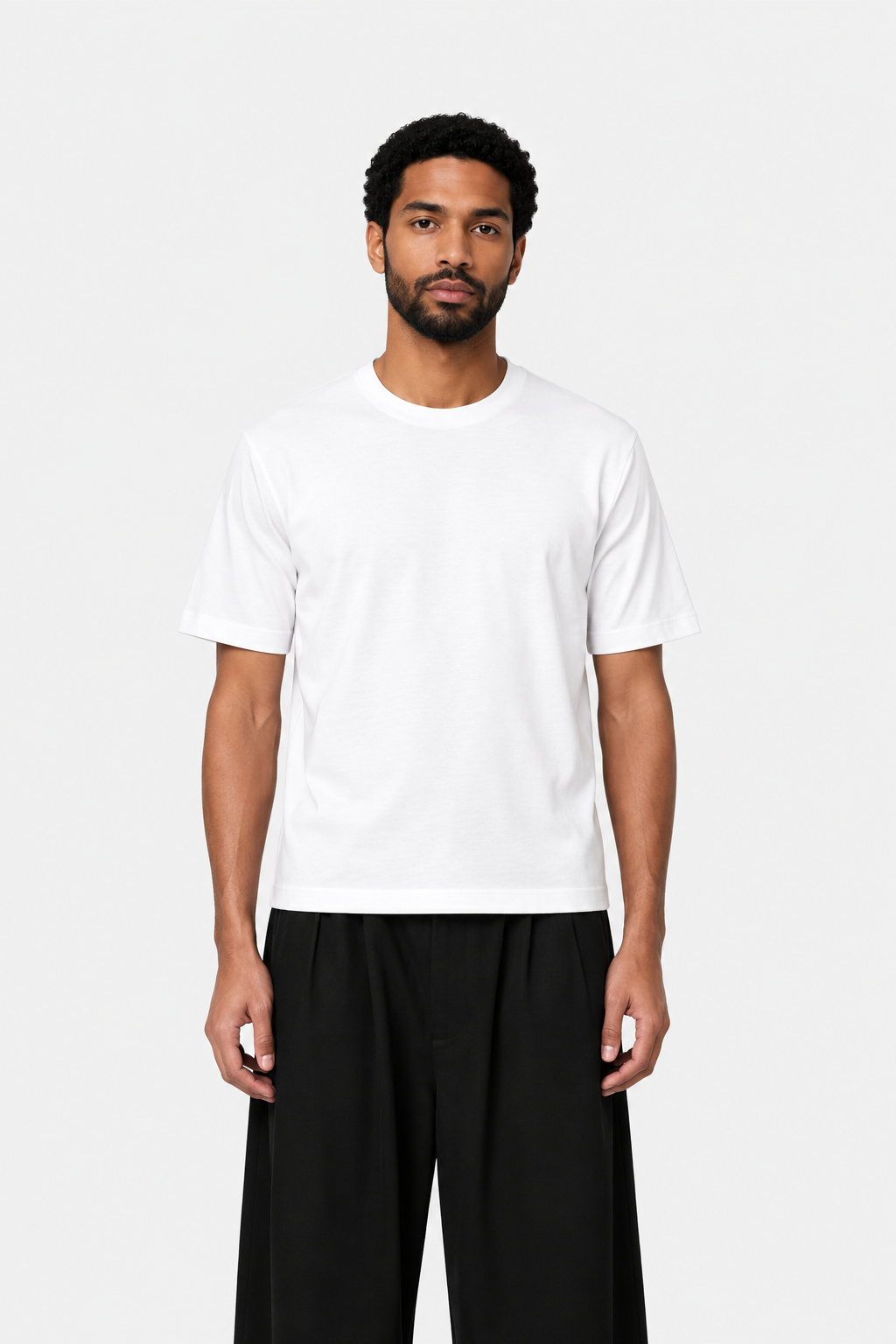 INTERLOCK SUPIMA T- SHIRT OFF WHITE CREW NECK - Hombre Amsterdam