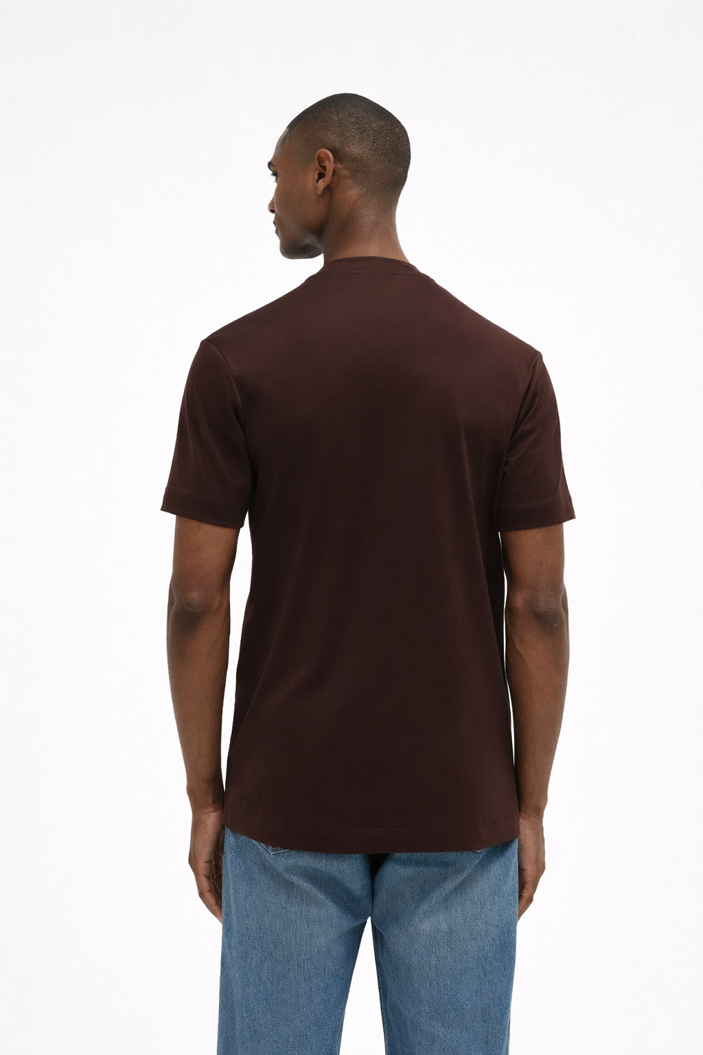 Interlock Supima T-Shirt Ebony Brown- Hombre Amsterdam