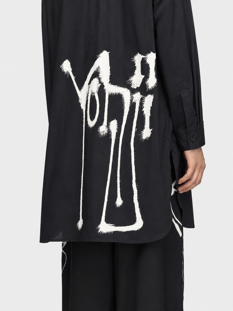 Chito Graphic Hooded Cotton Shirt Black- Hombre Amsterdam