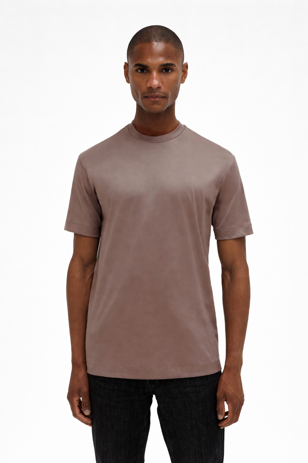 Interlock Supima T-Shirt Lead Grey- Hombre Amsterdam
