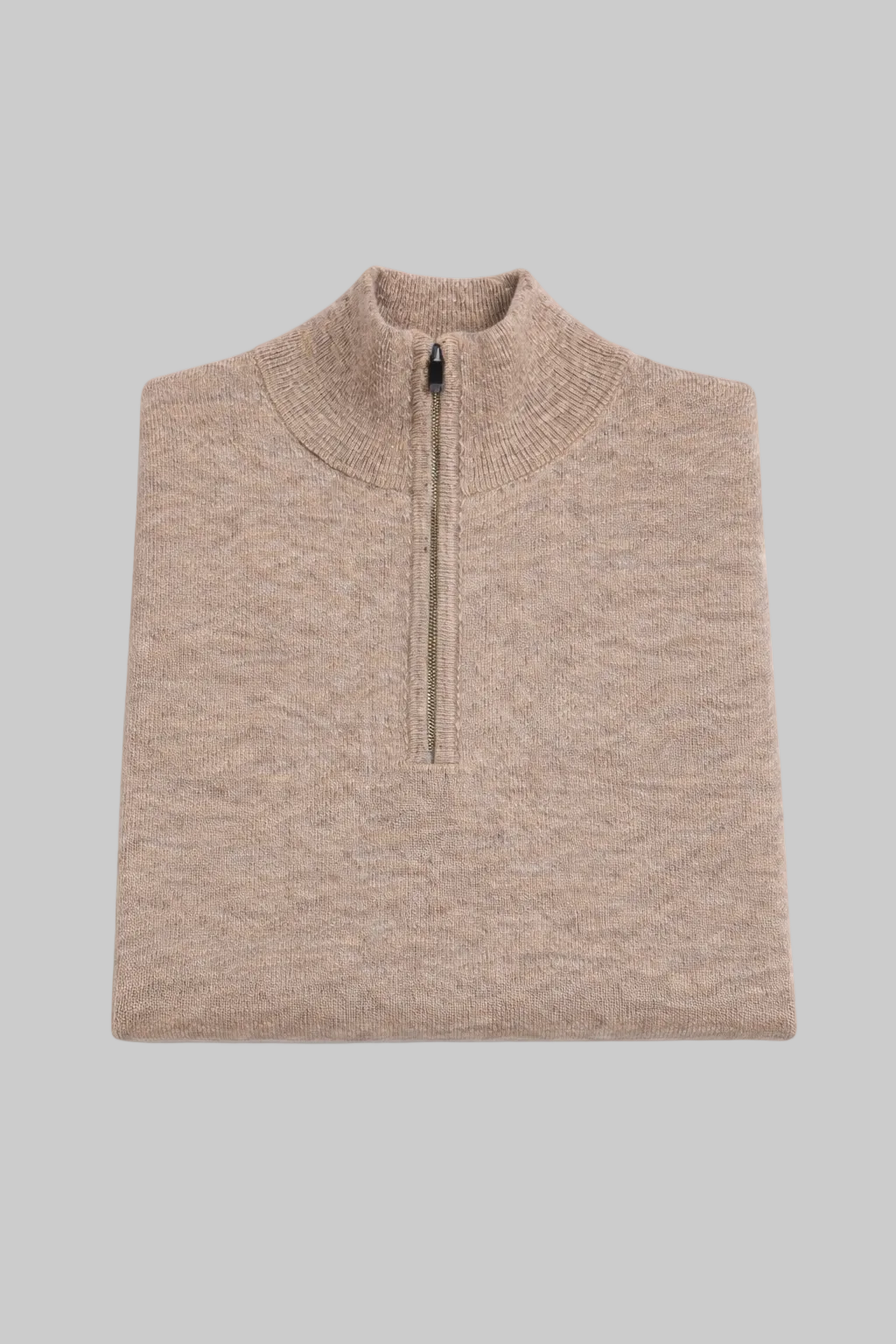 MERSINOSWEATER BEIE MELANGE IN FINE MERINO WOOL