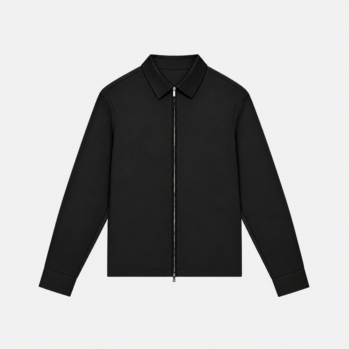 Flannel Stretch Overshirt Black- Hombre Amsterdam