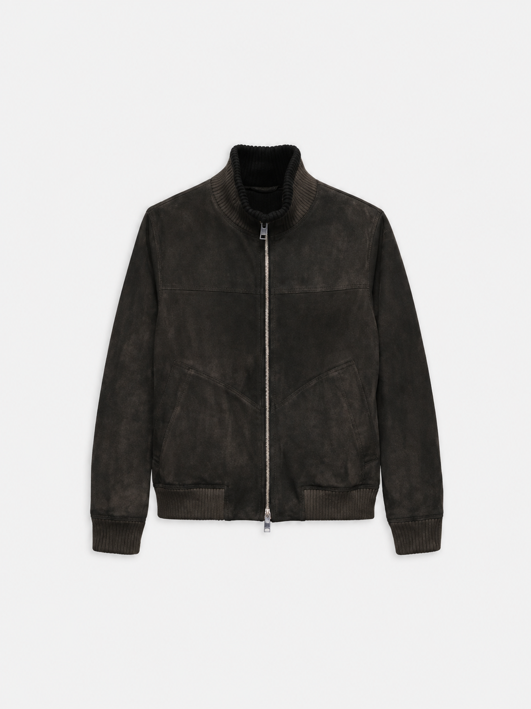 Shearling Bomber Jacket Iron Grey- Hombre Amsterdam