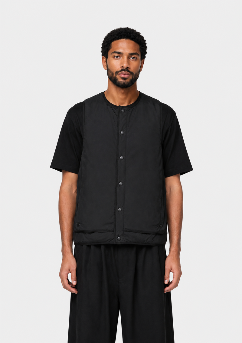 M Liner Nylon Padded Vest Black- Hombre Amsterdam