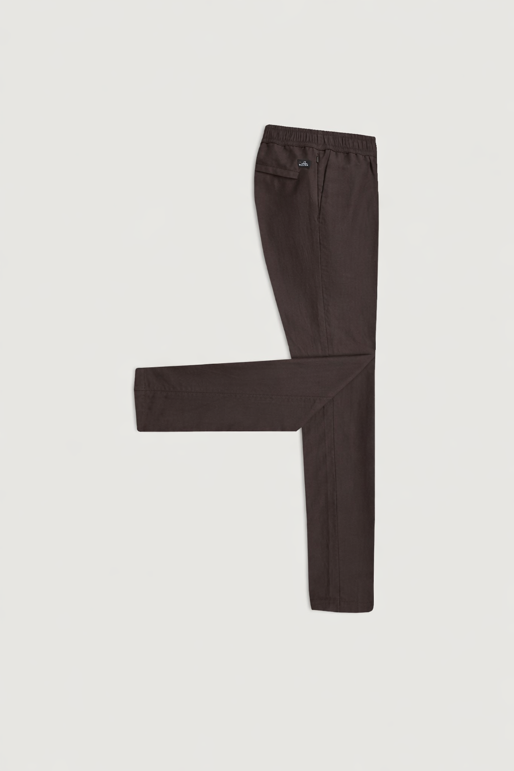 Summer Wool Pleated Comfort Trousers Dark Brown- Hombre Amsterdam