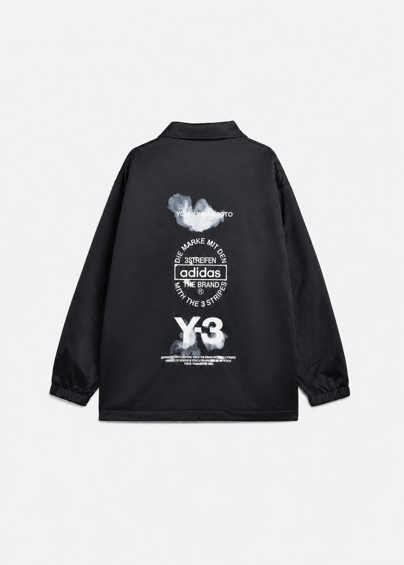 Graphic Coach Jacket Black- Hombre Amsterdam
