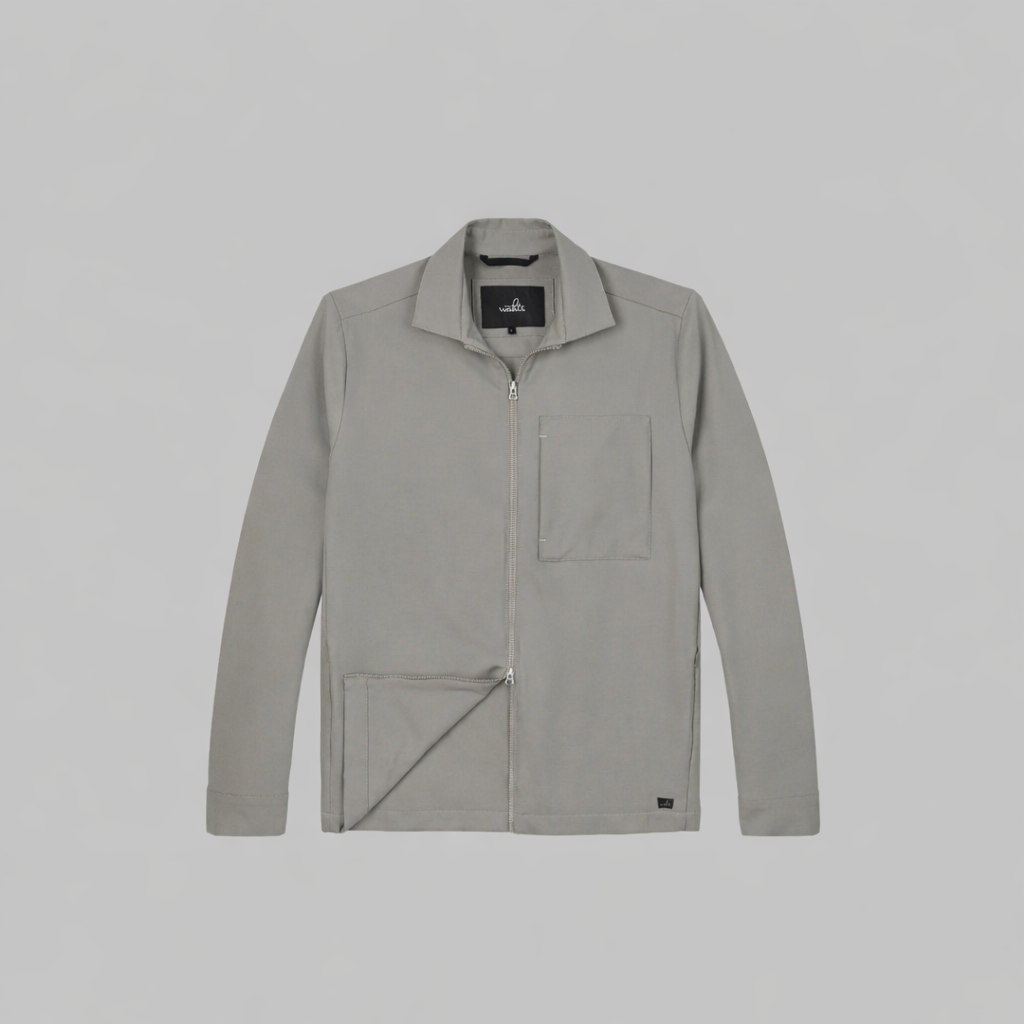 WAHTS KENSON WOOL SHIRT JACKET STONE BEIGE