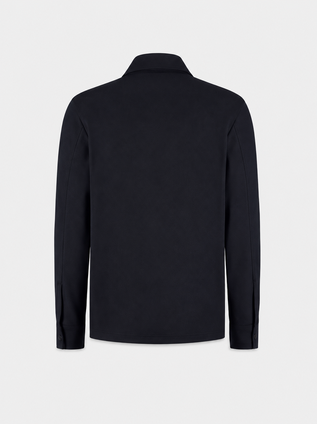 Wool Cashmere Shirt Jacket Night Blue- Hombre Amsterdam