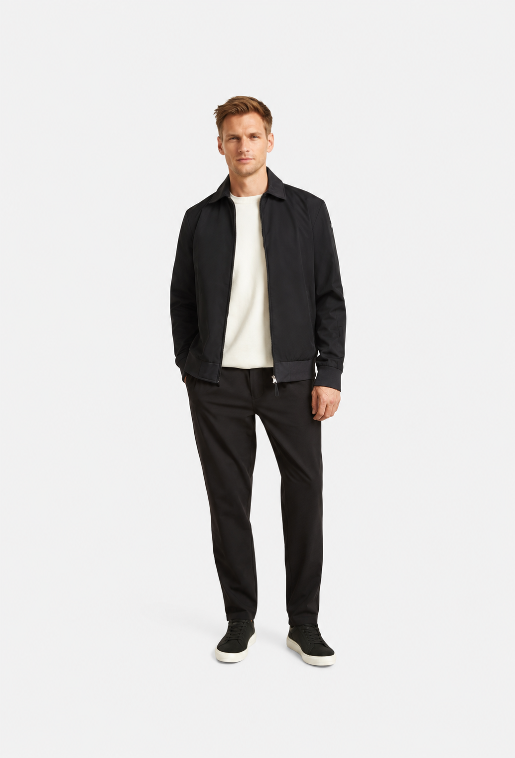 Ashford Tech Stretch Jacket Pure Black- Hombre Amsterdam