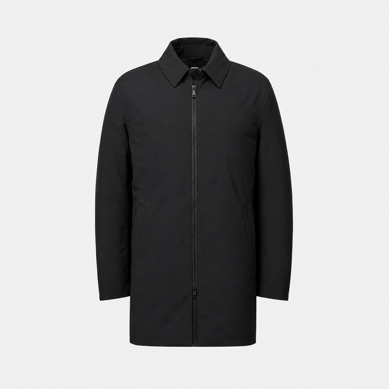 Quantum Premium Goose Down Coat Black- Hombre Amsterdam