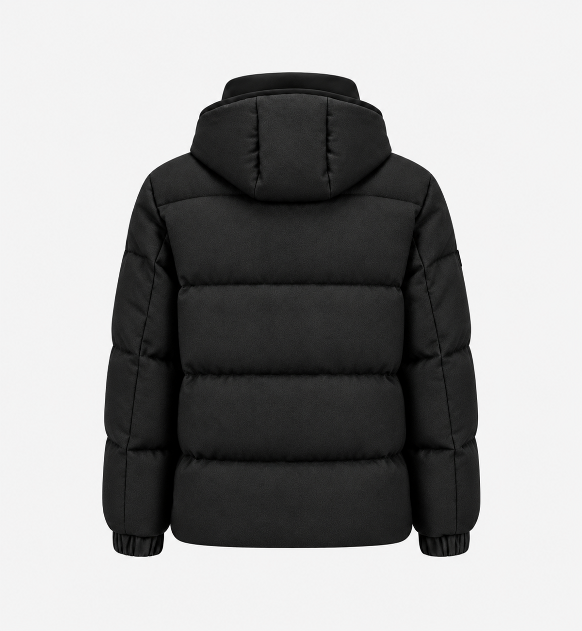 Down Wool Cashmere Hooded Jacket Black- Hombre Amsterdam