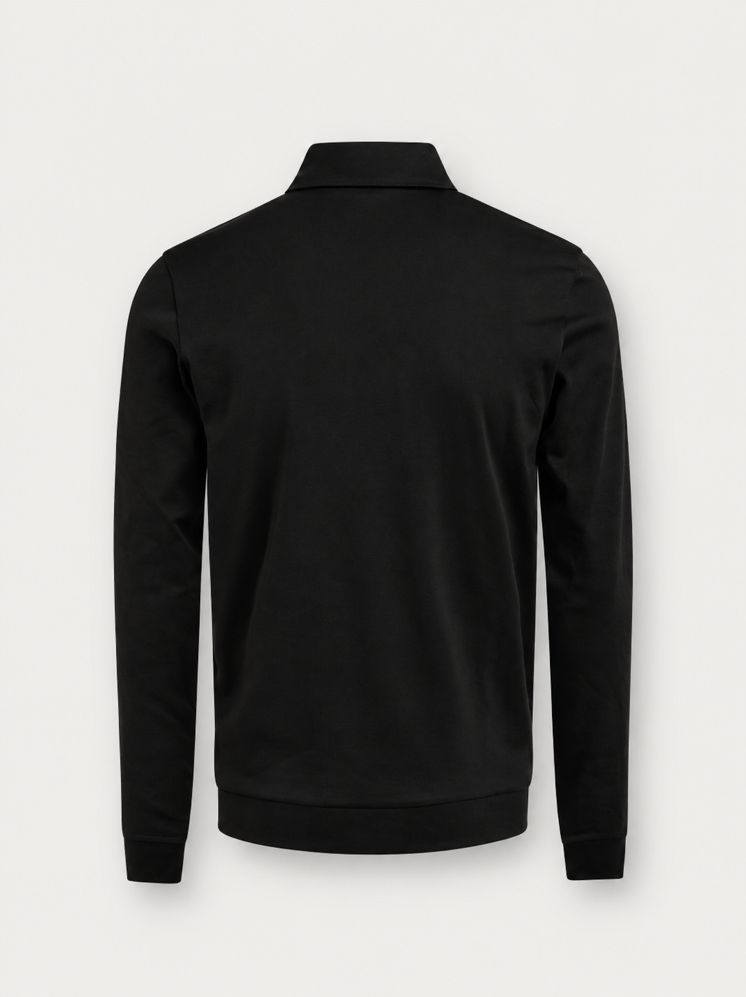 Cotton Polo Long Sleeves Black- Hombre Amsterdam