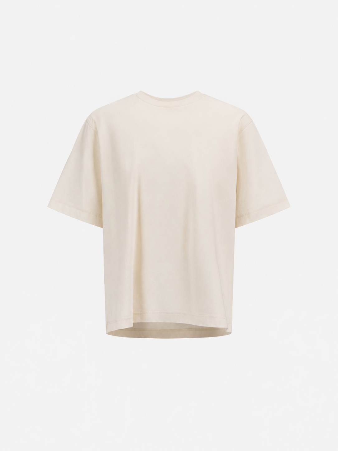 White Mercerised Short Sleeves T-Shirt- Hombre Amsterdam