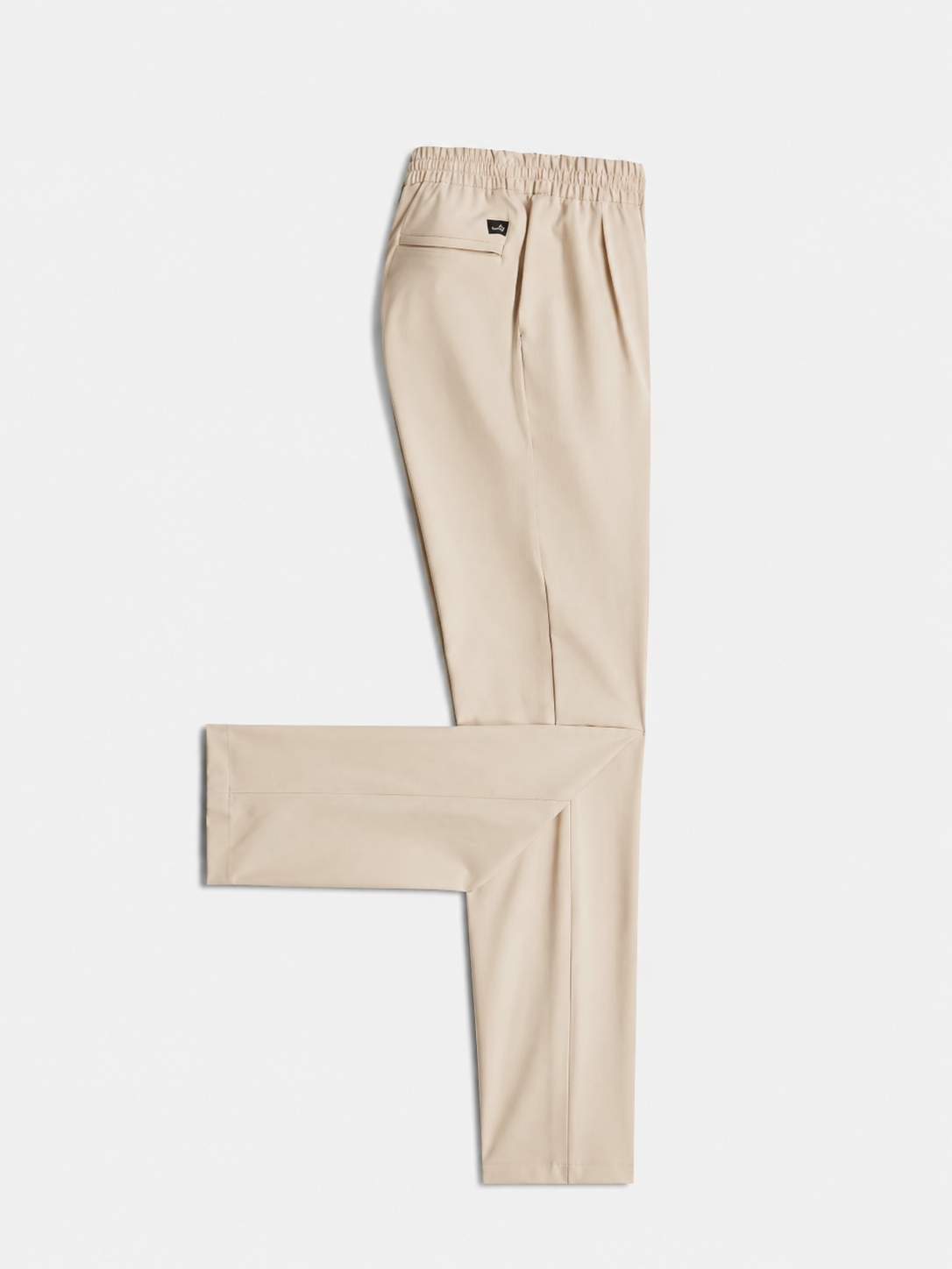 Hunter Tech Stretch Pleated Trousers Light Sand- Hombre Amsterdam