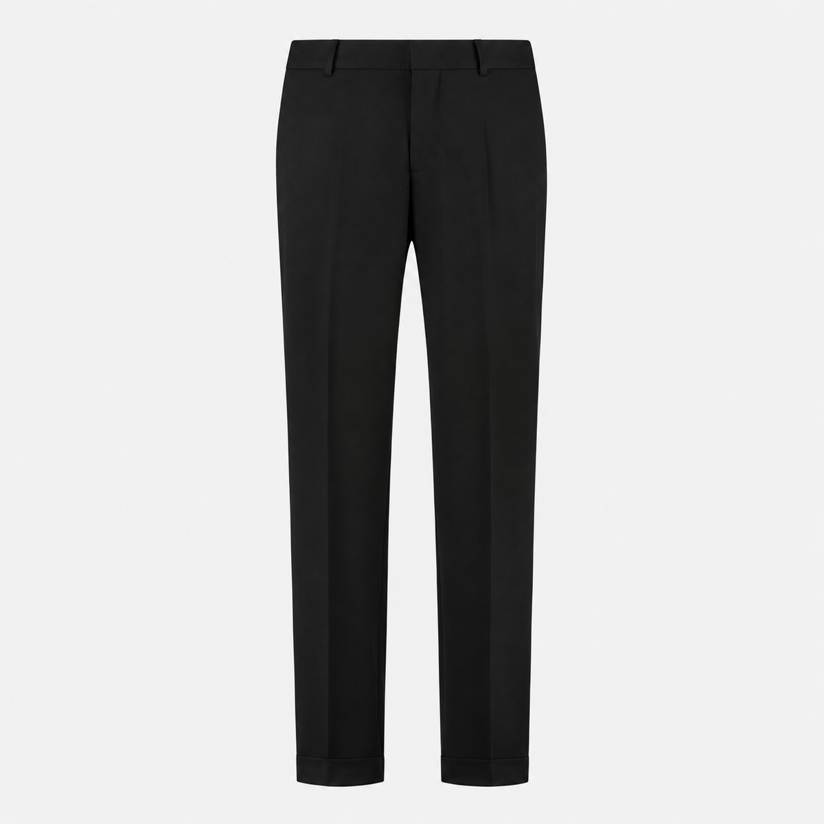 Soft Wool Relaxed Tailored Trousers Deep Brown