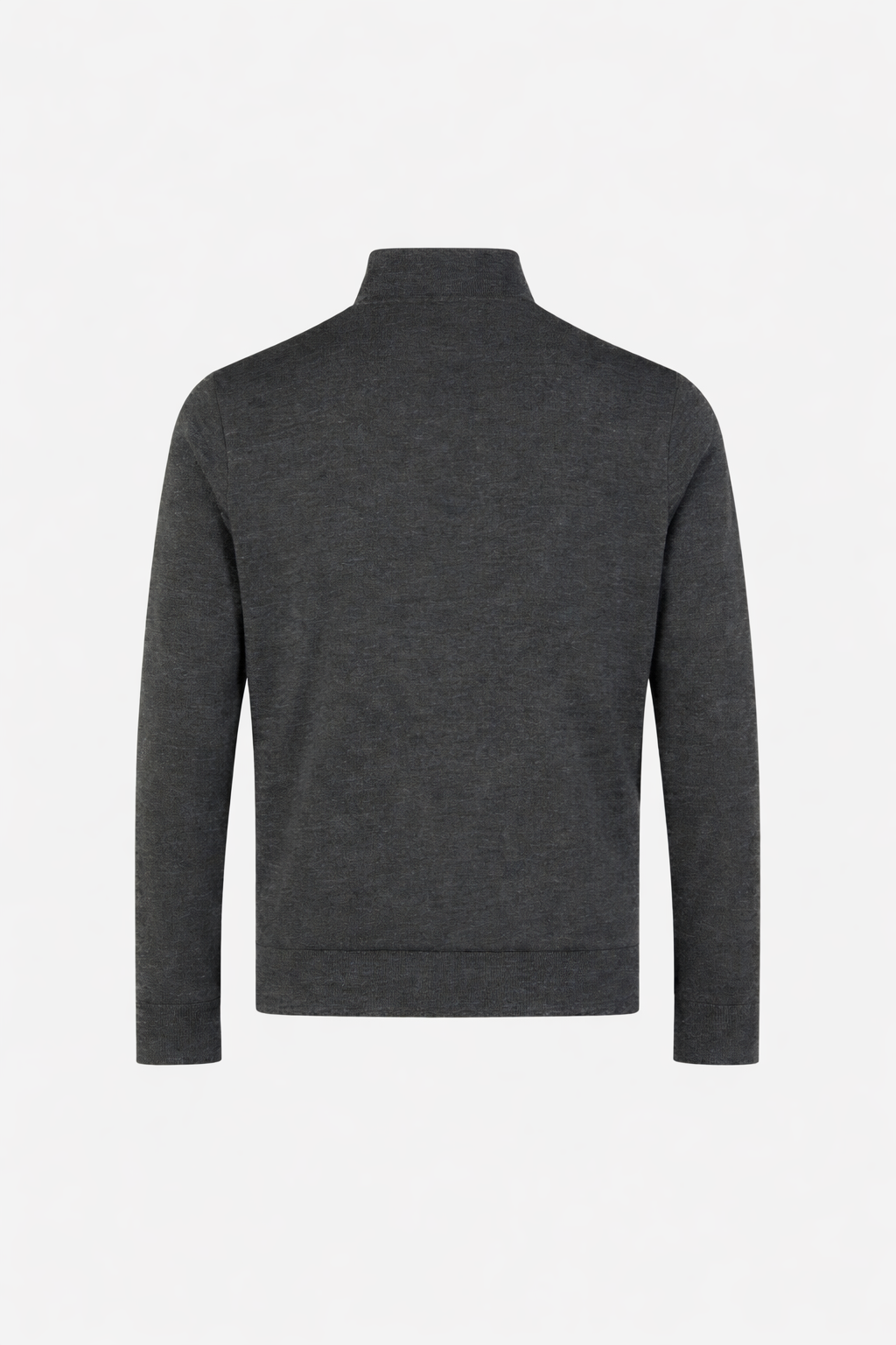 Zip Vest Cotton Super 60 Melange Grey- Hombre Amsterdam