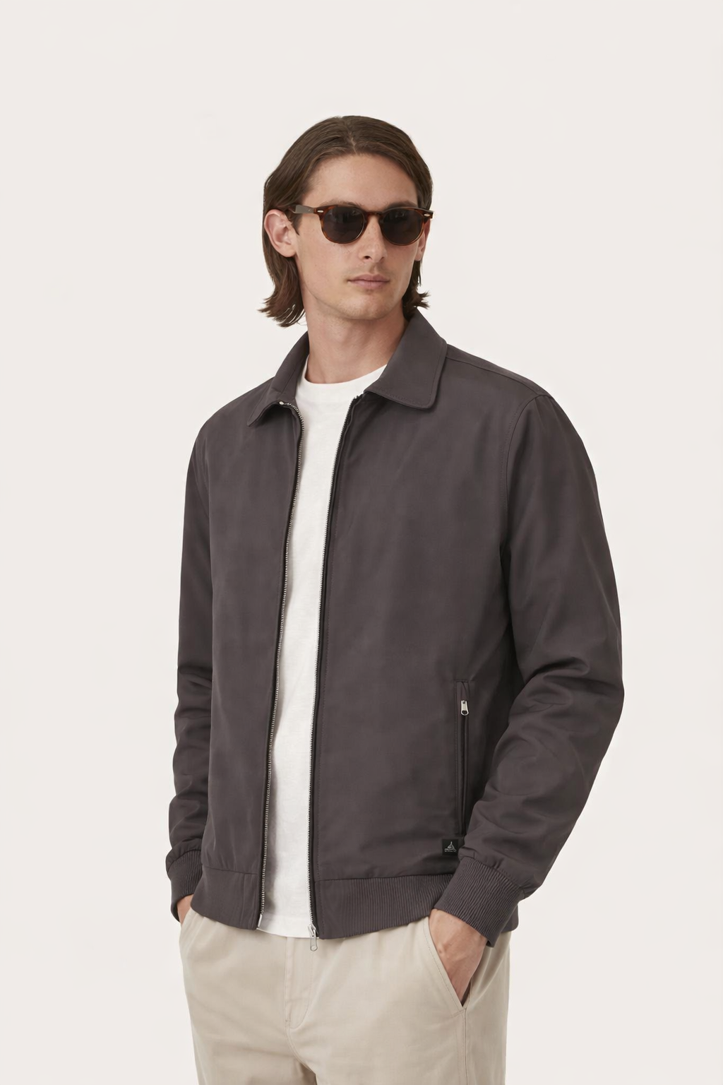 Ashford Tech Stretch Jacket Dark Brown- Hombre Amsterdam