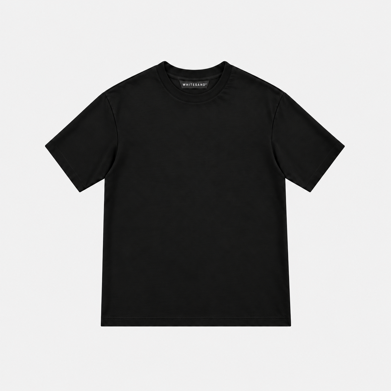 Boxy Fit Black T-Shirt Short Sleeves- Hombre Amsterdam