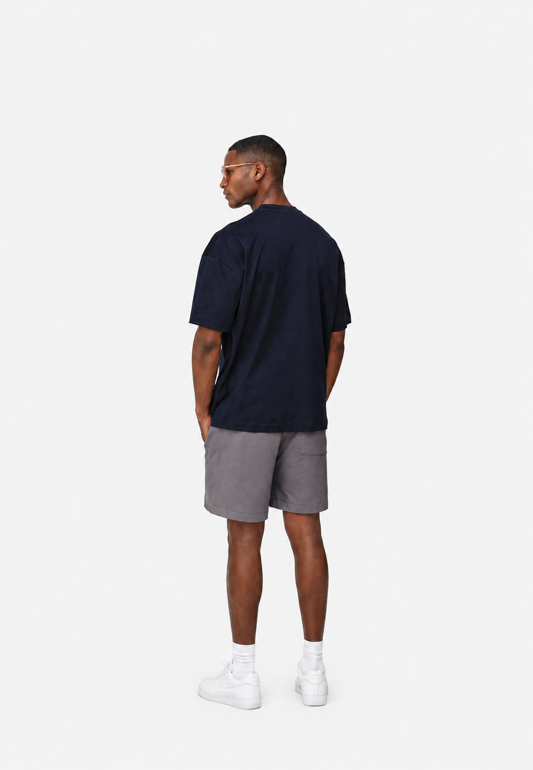  Oversized T-Shirt Navy- Hombre Amsterdam