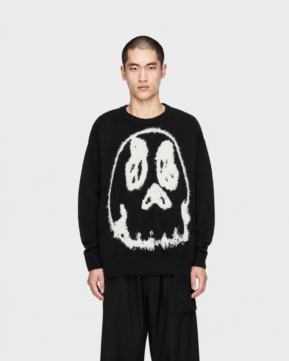Chito Graphic Knitted Sweat Black- Hombre Amsterdam