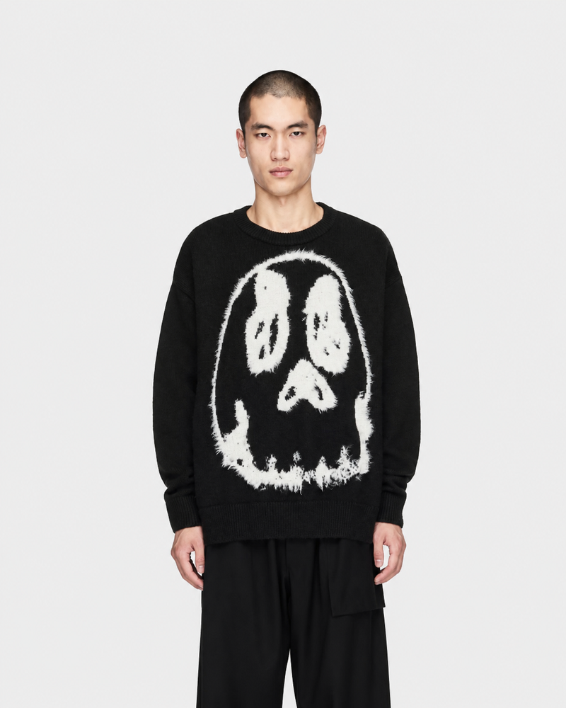 Chito Graphic Knitted Sweat Black- Hombre Amsterdam
