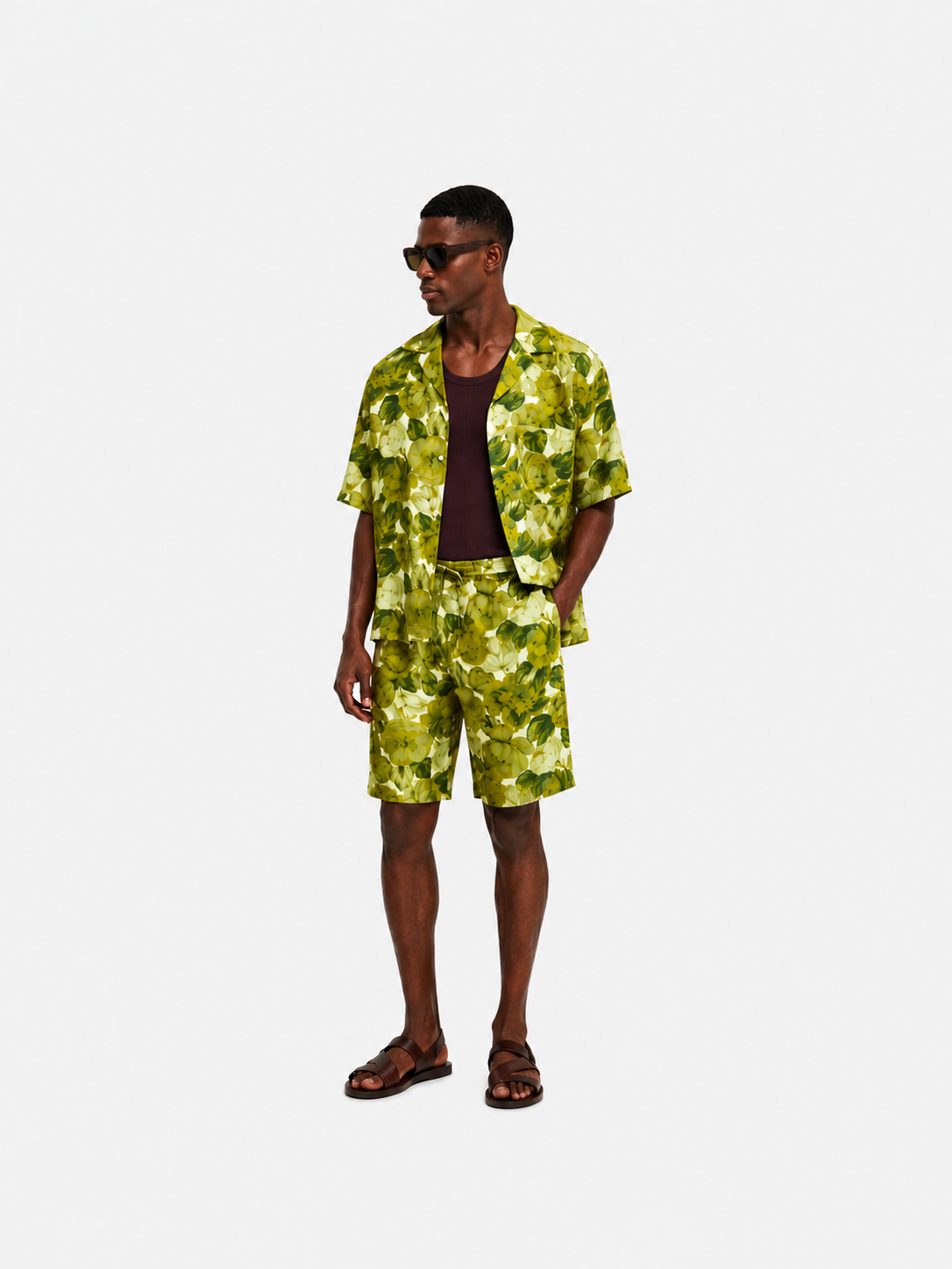 Floral Silk Short
