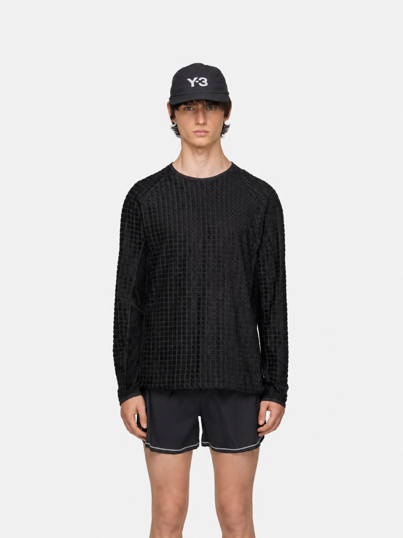 Reversible Running Long Sleeve T-Shirt Black- Hombre Amsterdam