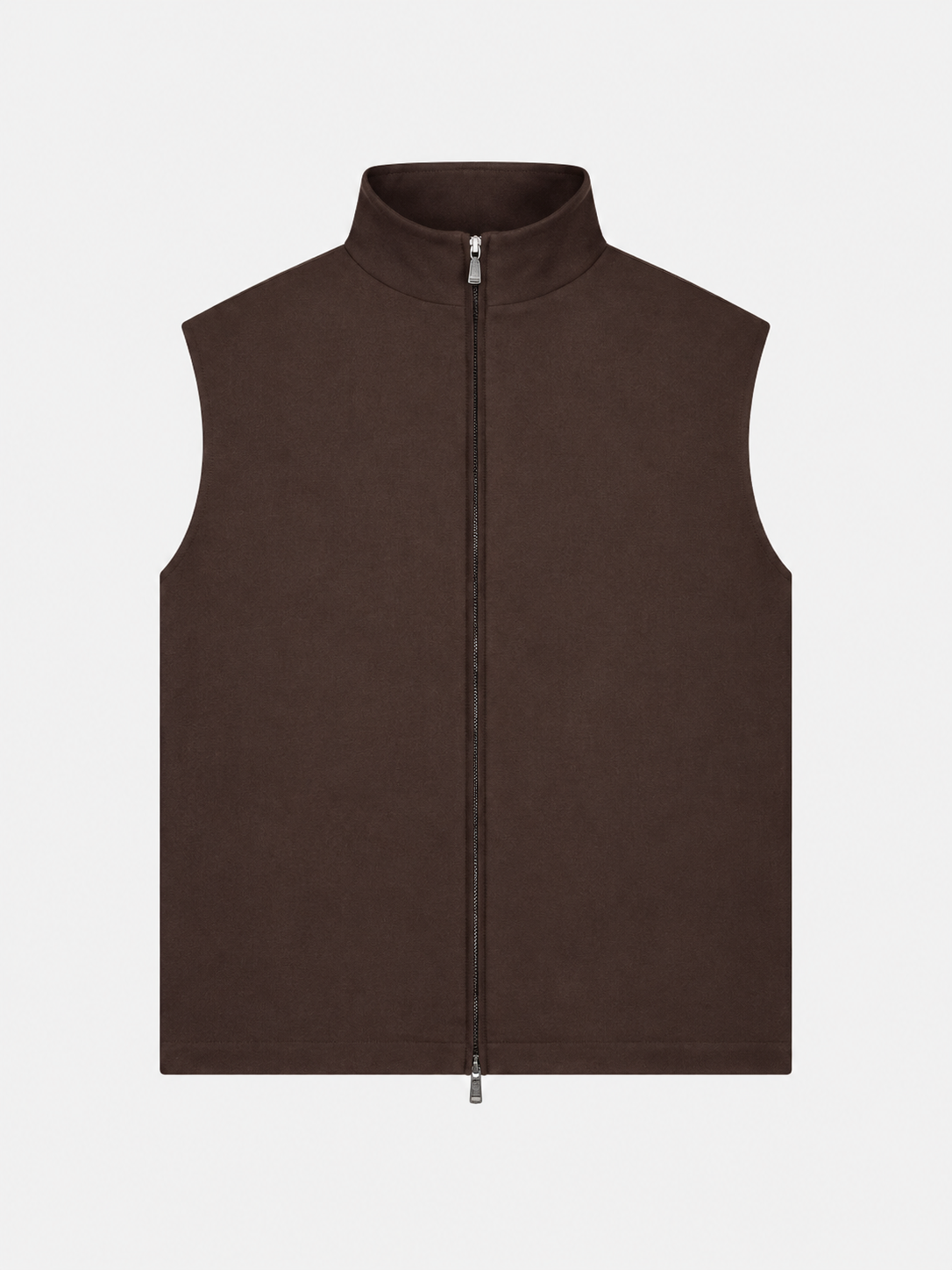 Flannel Stretch Vest Dark Brown- Hombre Amsterdam