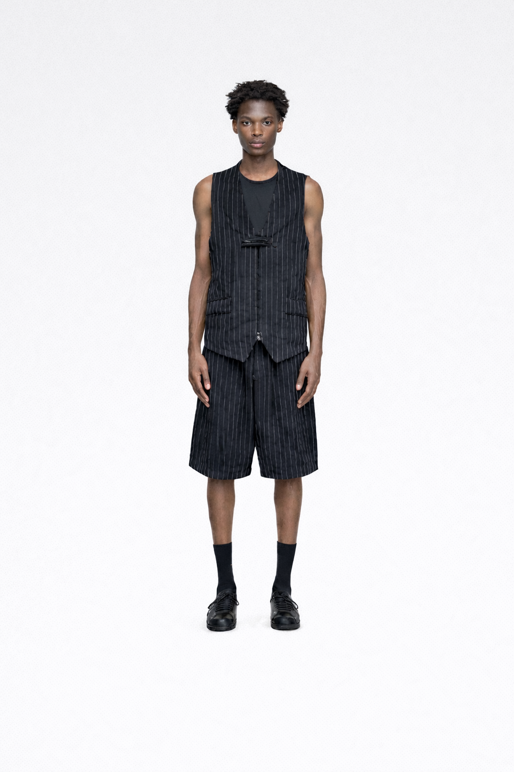 Pinstripe Sport Uniform Short Black Hombre Amsterdam