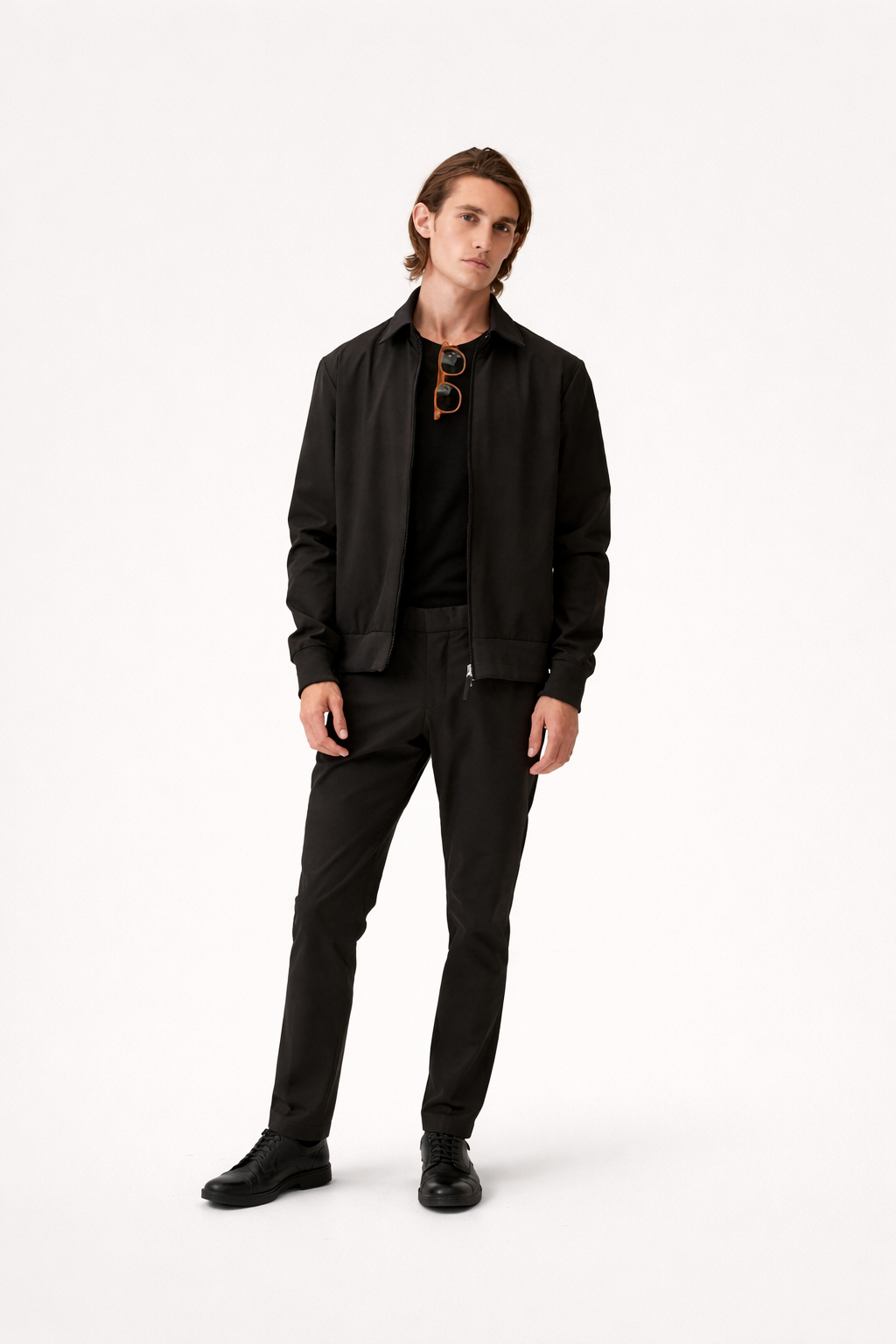 Ashford Tech Stretch Jacket Pure Black- Hombre Amsterdam