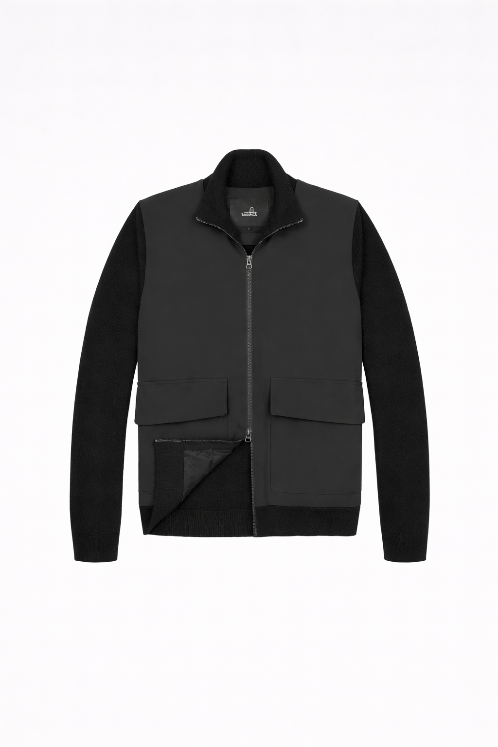 Dawson Hybrid Jacket Pure Black- Hombre Amsterdam