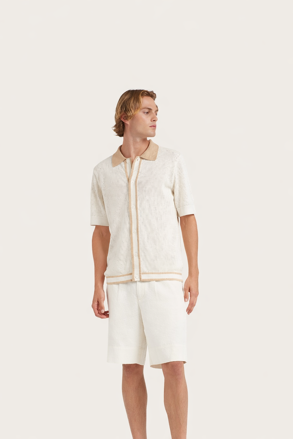 Jorge Viscose Knit Polo- Hombre Amsterdam