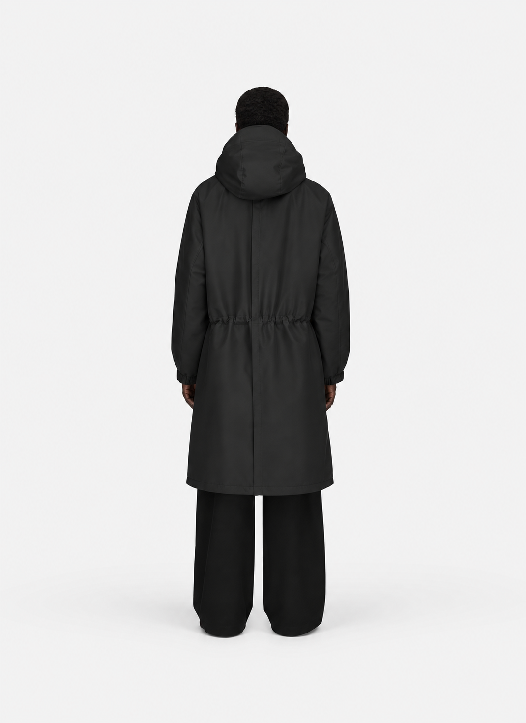 GTX Padded Hooded Black Coat- Hombre Amsterdam