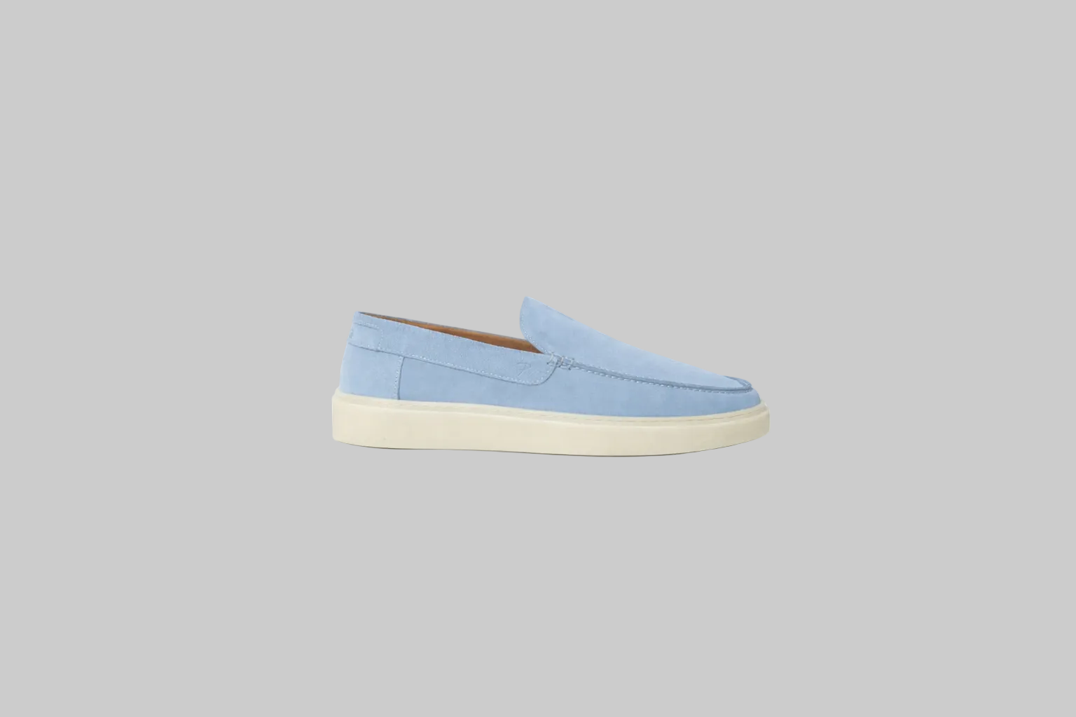 posa suede loafer blue lagoon