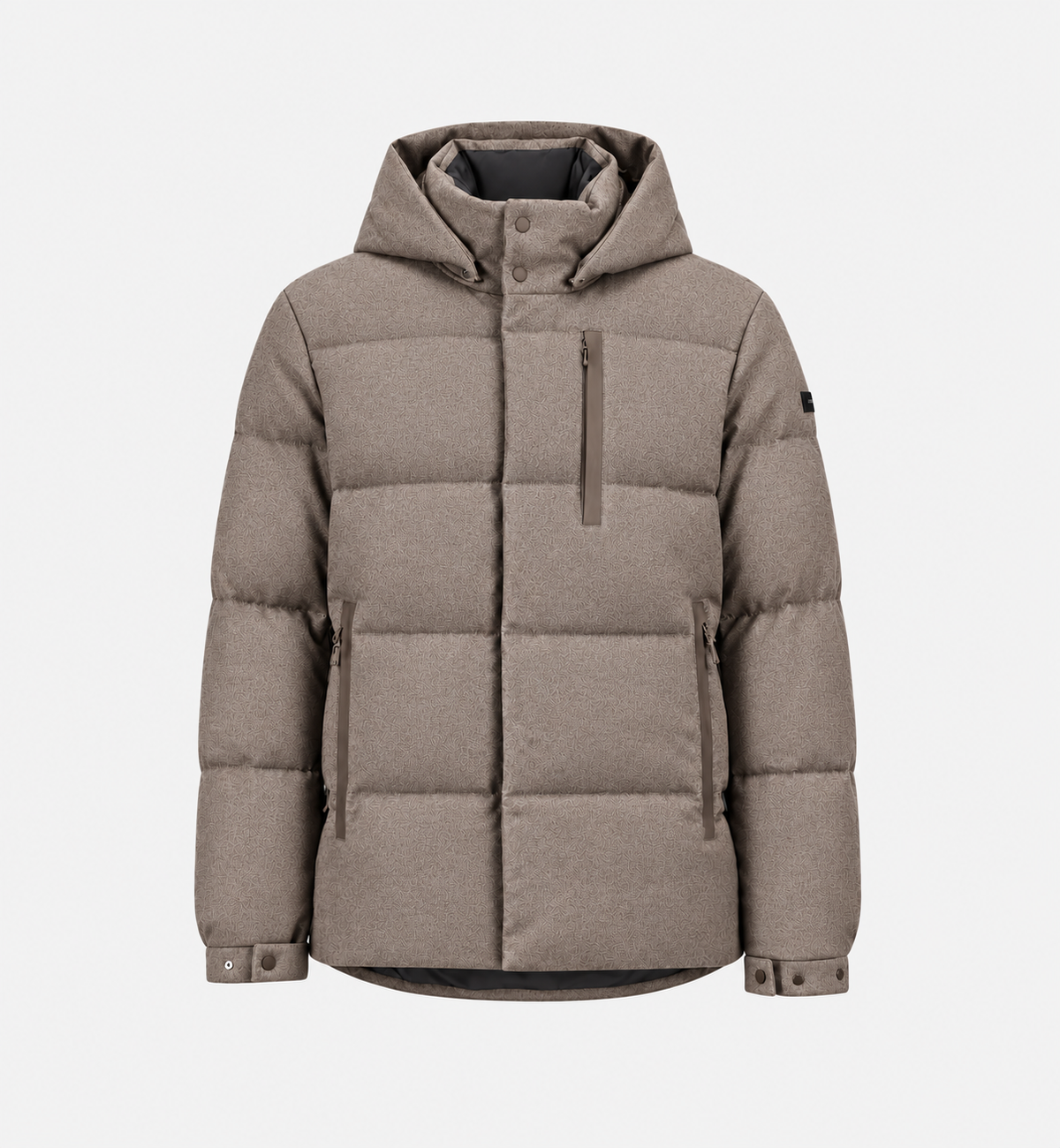 Down Wool Cashmere Hooded Jacket- Hombre Amsterdam